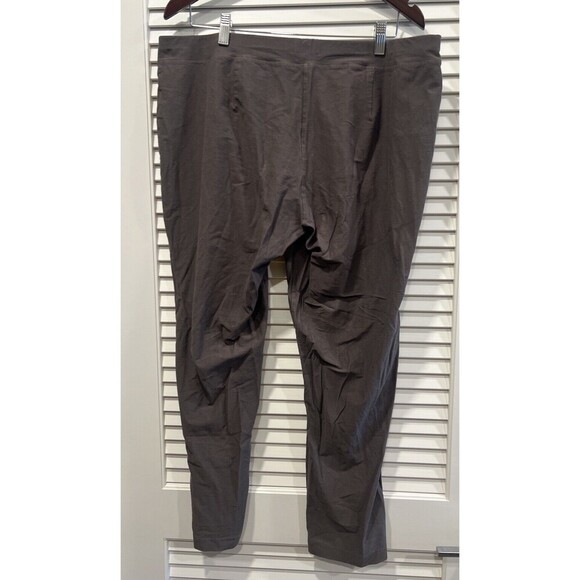 EILEEN FISHER Brown Linen Stretch Career Work Casual Pants Size XL - Picture 2 of 4